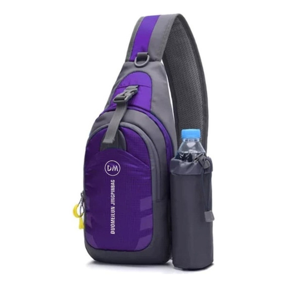 Pechera Casual Viaje Mochila Cruzada Impermeable Colores Xsh Color Morado