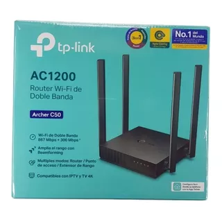 Router Tp-link Ac1200 Doble Banda Archer C50 4 Antenas
