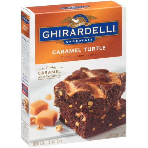 Ghirardelli Harina P/brownies Caramel Turtle Pecan Con Nuez 