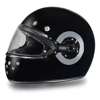 Casco Daytona Helmets D.o.t. Retro - Hi-gloss Black