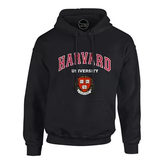 Buzo Hoodie Capota Deportivo Harvard University Usa