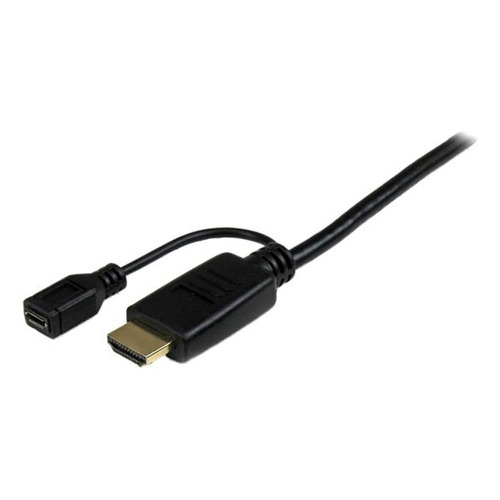 Cable HDMI y micro-USB - VGA de 2 HDMI + Micro USB machos a 1 VGA macho, hembra StarTech.com HD2VGAMM6 negro de 1.8m