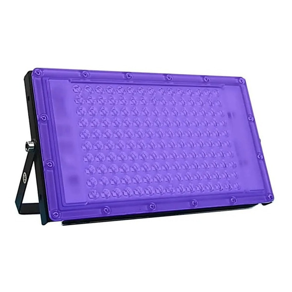 Reflector Led 50w Luz Negra Neon Uv Ultravioleta Ip65 110v Color de la carcasa Negro