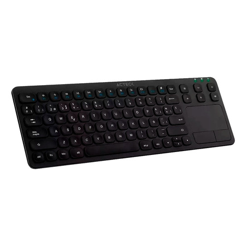 Teclado Inalambrico Usb Touchpad K-pad Compacto Acteck Color del teclado Negro Idioma Español Latinoamérica