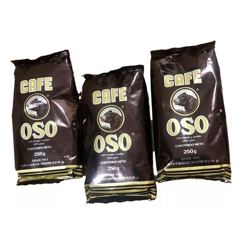 OSO Cafe molido en bolsa Molido Café tostado y molido Bolsa Unidad 1 250 g