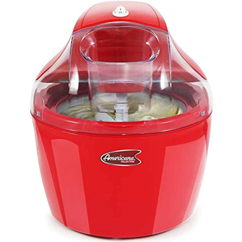 Maquina Para Helado Yogurt Sorbete Maxi-matic 1.4 Lt Color Rojo