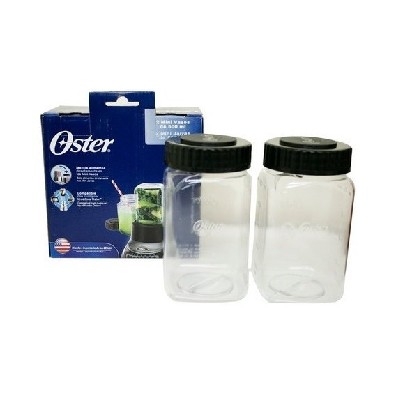 2 Mini Vasos Licuadora Oster 500 Ml