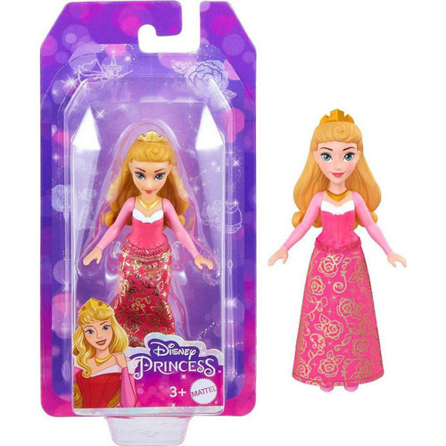 Muñeca Disney Mini Princesa Aurora 9cm Hlw69 Mattel