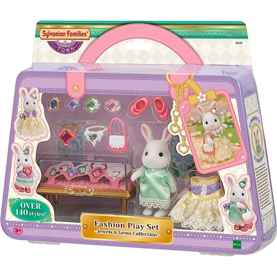 Juegos Conejita Moda Gemas Colección Sylvanian Families Febo