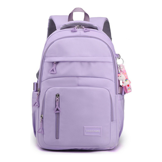 Mochila escolar Abeleza Escolar A31 color violeta diseño lisa 30L