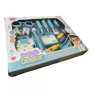 Kit Dentista Brinquedos Infantil Maleta Médico Conjunto