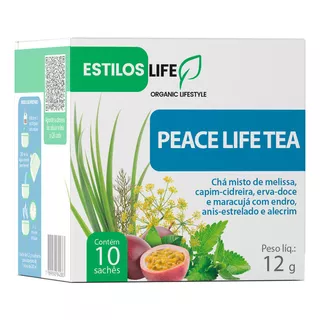 Chá Misto Peace Life Tea 10 Sachês Com 15g - Estiloslife