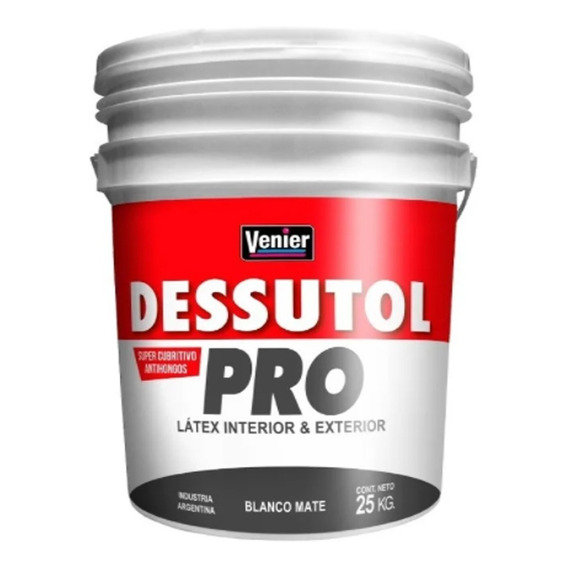 Venier Pro Dessutol interior exterior 25kg 1 unidad blanco