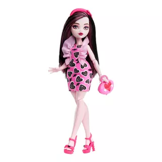 Monster High Muñeca Draculaura Articulada Con Accesorios 