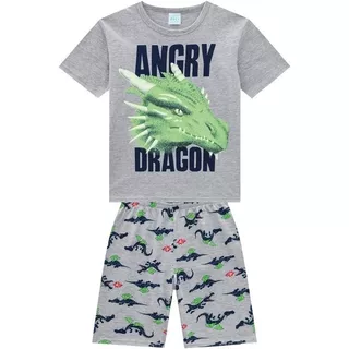 Pijama Infantil Masculino Kyly Dragon Brilha No Escuro