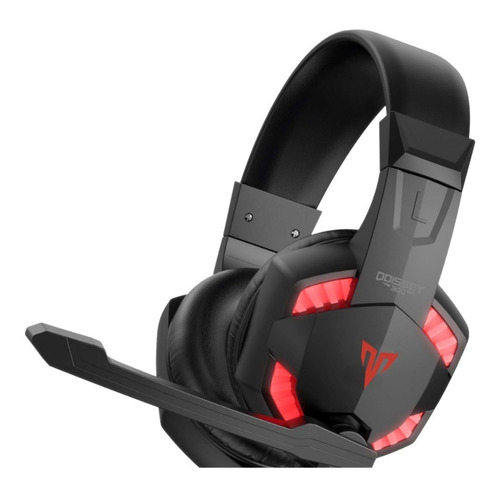 Auricular Gamer Targa Odissey 300 Tipo Enchufe Usb+3.5mm Color Negro