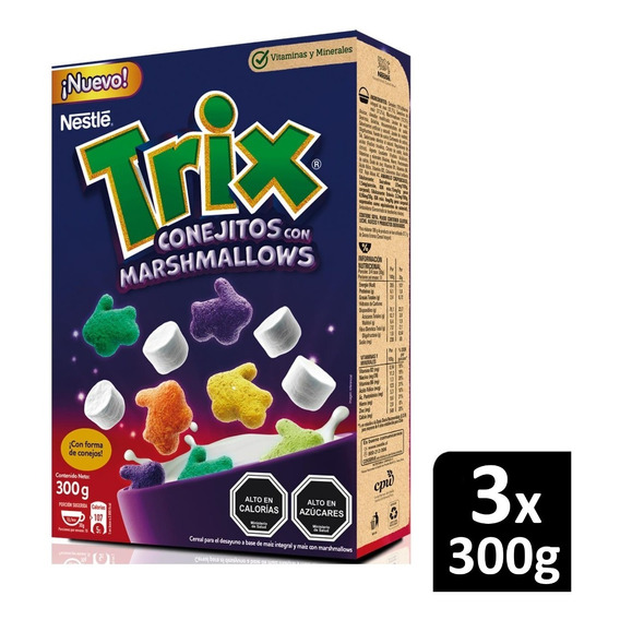 Cereal Trix® Marshmallow 300g X3 Cajas