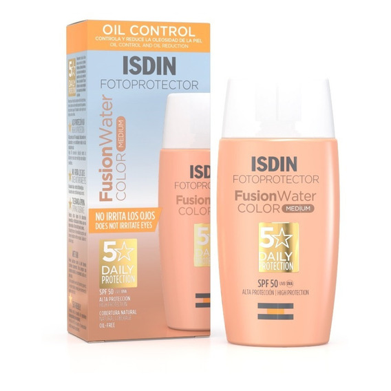 Fotoprotector Isdin Fusion Water Color Spf 50+ 50ml Oil Free