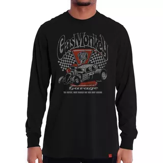 Camiseta Gas Monkey Garage Manga Longa The Fastest Hot Rod