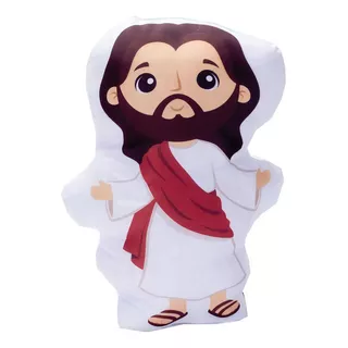 Almofada De Cristo Religioso Jesus Para Decoração De Sofá Cor Branco Desenho Do Tecido Jesus Cristo