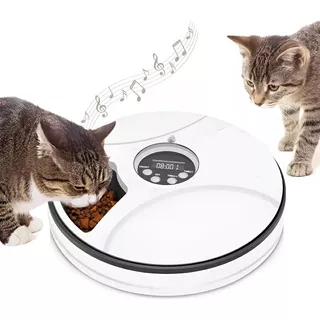 Comedero Automatico Dispensador De Comida Roro Plato Dispensado Alimentos Perros Gatos 