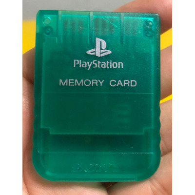 Memory Card Sony Playstation 1 Original Japones (verde)