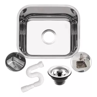 Cuba Inox Gourmet 40x34x17 Aço 430 Polido Branox Envio 24h