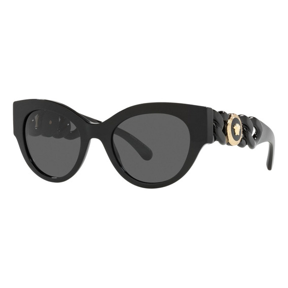 Gafas De Sol Versace Ve4408 Mujer Originales Color Negro