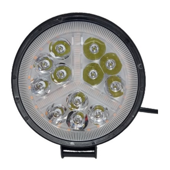 Faro Led Neblinero 12 Led Blanco 12/24v 36w Auto Moto Bus