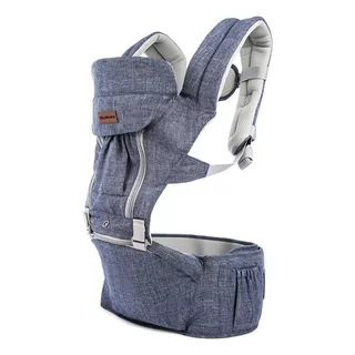 Canguru Carregador De Bebê Ideal Para Bebês De 6 A 36 Meses Cor Azul Jeans