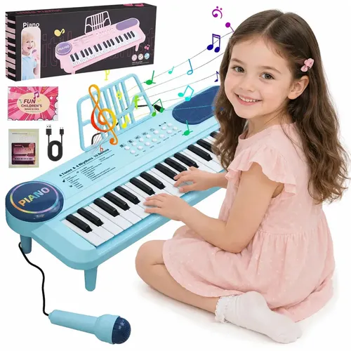 37 teclas de piano teclado multifuncional Toy con USB/MP3 para niños y niñas de 3 a 8 años (negro 37 teclas de piano teclado multifuncional Toy con USB/MP3 para niños y niñas de 3 a 8 años (negro