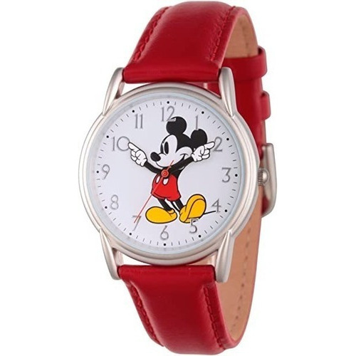 Reloj De Pulsera De Cuarzo De Disney Mickey Mouse Para Muj