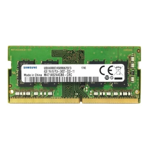 Memoria RAM color verde  4GB 1 Samsung M471A5244CB0-CRC