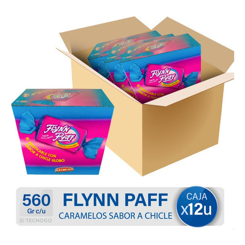 Caramelos Flynn Paff Tutti Frutti Sin Tacc Caja X70