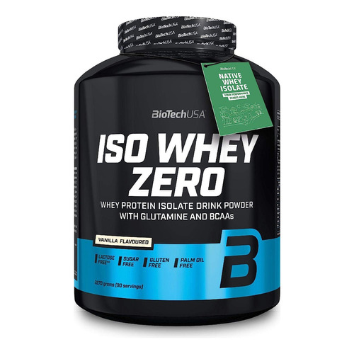 Suplemento en polvo Iso Whey Zero  Biotech Iso Whey Zero proteínas sabor vainilla en pote de 2.27kg