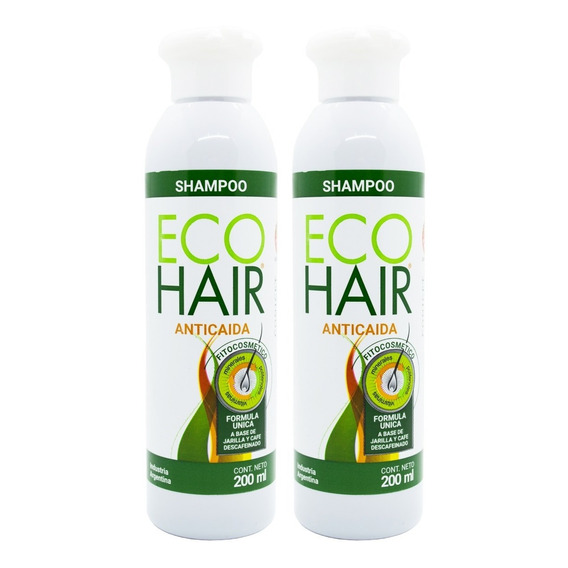 Eco Hair X 2 Shampoo Anticaída Fortalecedor Cabello X 200ml
