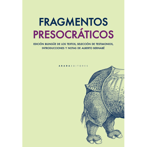 Fragmentos Presocrãâ¡ticos, De Vv. Aa.. Editorial Abada Editores, Tapa Blanda En Español