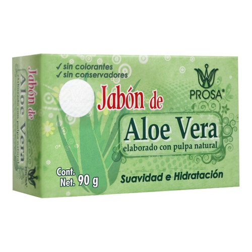 Jabón De Aloe Vera Prosa Suavidad E Hidratación