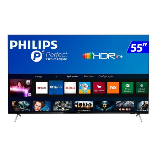 Smart TV Philips 7600 Series 55PUG7625/78 LED Saphi 4K 55" 110V/240V