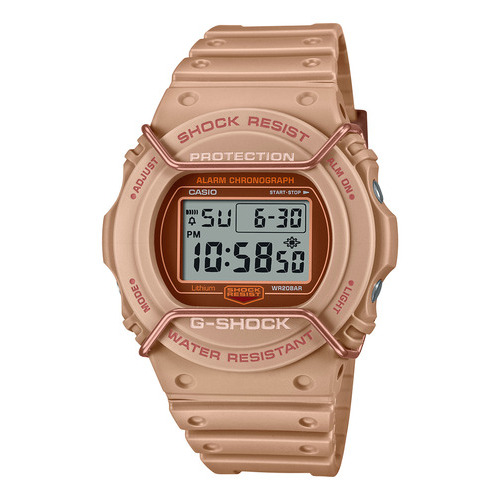 Reloj Casio G Shock Dw-5700pt 5d Caja 42.8mm - Impacto Color de la malla Rosa Color del bisel Rosa Color del fondo Marrón