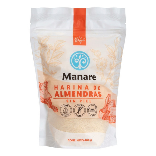 Harina Almendras Sin Piel 400g - Manare