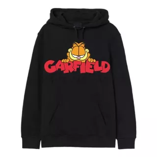 Buzo Canguro Garfield Hoodie Doble Friza Mujer Hombre