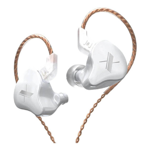 Audífonos in-ear KZ EDX sin micrófono blanco