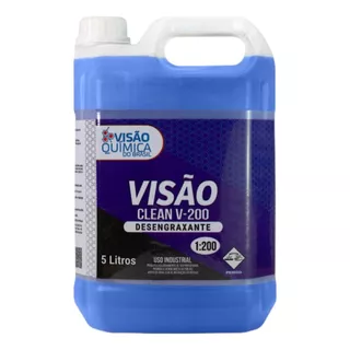 Visao Clean V-200 Alcalino Visao Quimica 5 Litro Concentrado