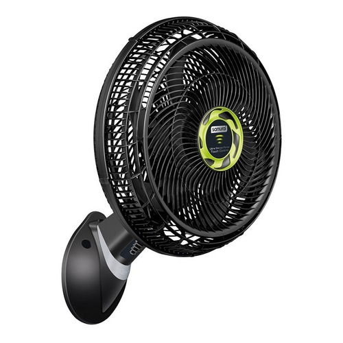 Ventilador de pared Samurai Touch Control turbo negro con 6 aspas, 12" de diámetro 110 V - 120 V