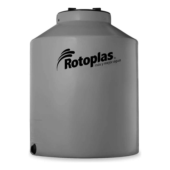 Tanque de agua Rotoplas 600L Tricapa Vertical Gris 117 x 97cm Capa antibacterial