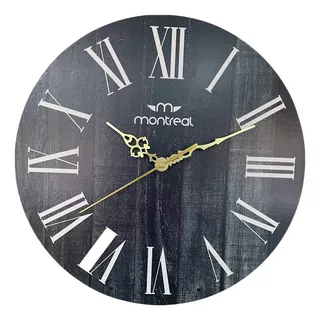 Reloj De Pared Analogo Montreal 29cm Pm05