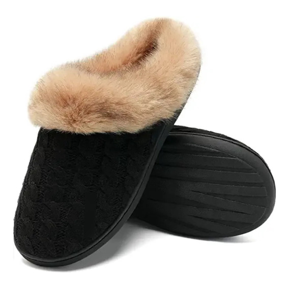 Pantuflas De Abrigo Plantilla Memory Foam Para Dama