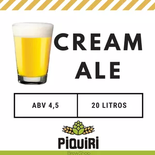 Kit Receitas Cerveja Artesanal  20l Cream Ale