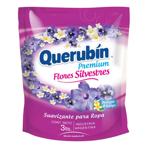 Suavizante Querubín Premium Flores silvestres repuesto 3 L